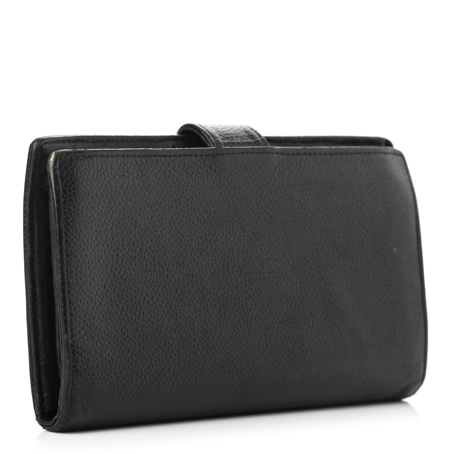 Caviar Timeless CC French Wallet Black