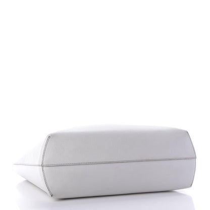 Fendi Vitello Vienna Enamel F is Fendi Shopping Tote White Taupe 4 of 10