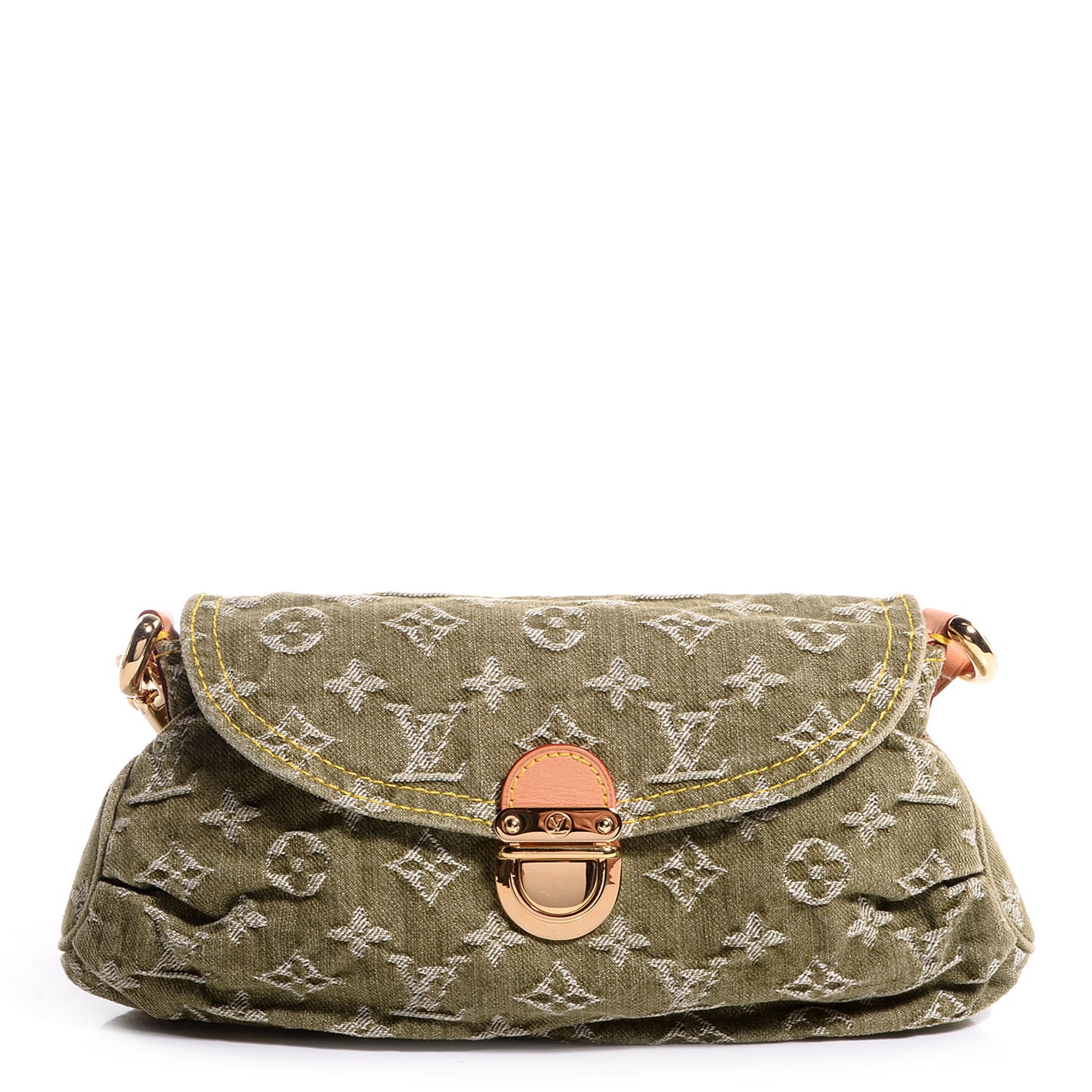Monogram Denim Mini Pleaty Lichen