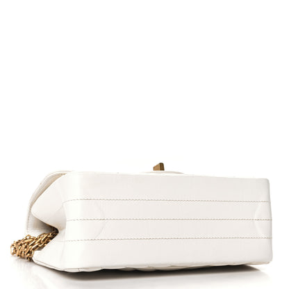Chanel Aged Calfskin Chevron Quilted 2.55 Reissue Mini Flap White 4 of 10