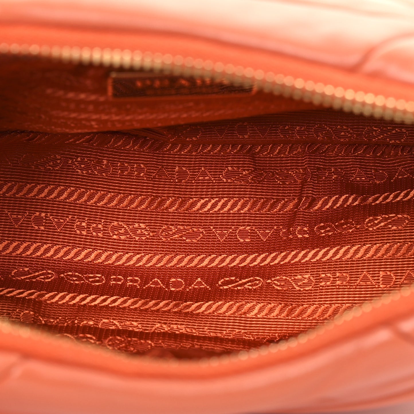 Nappa Triangle Quilted Patchwork System Bag Arancio