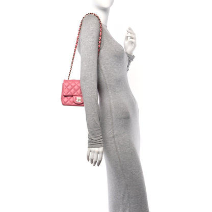 Chanel Lambskin Quilted Mini Square Flap Pink 2 of 10