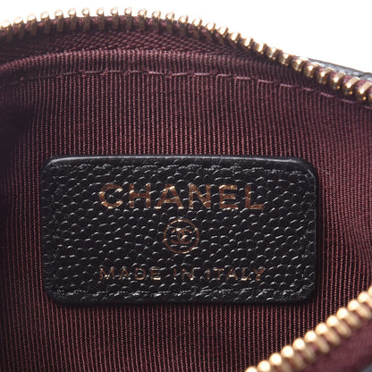 Chanel Caviar Quilted Small Cosmetic Case Black 6 of 7