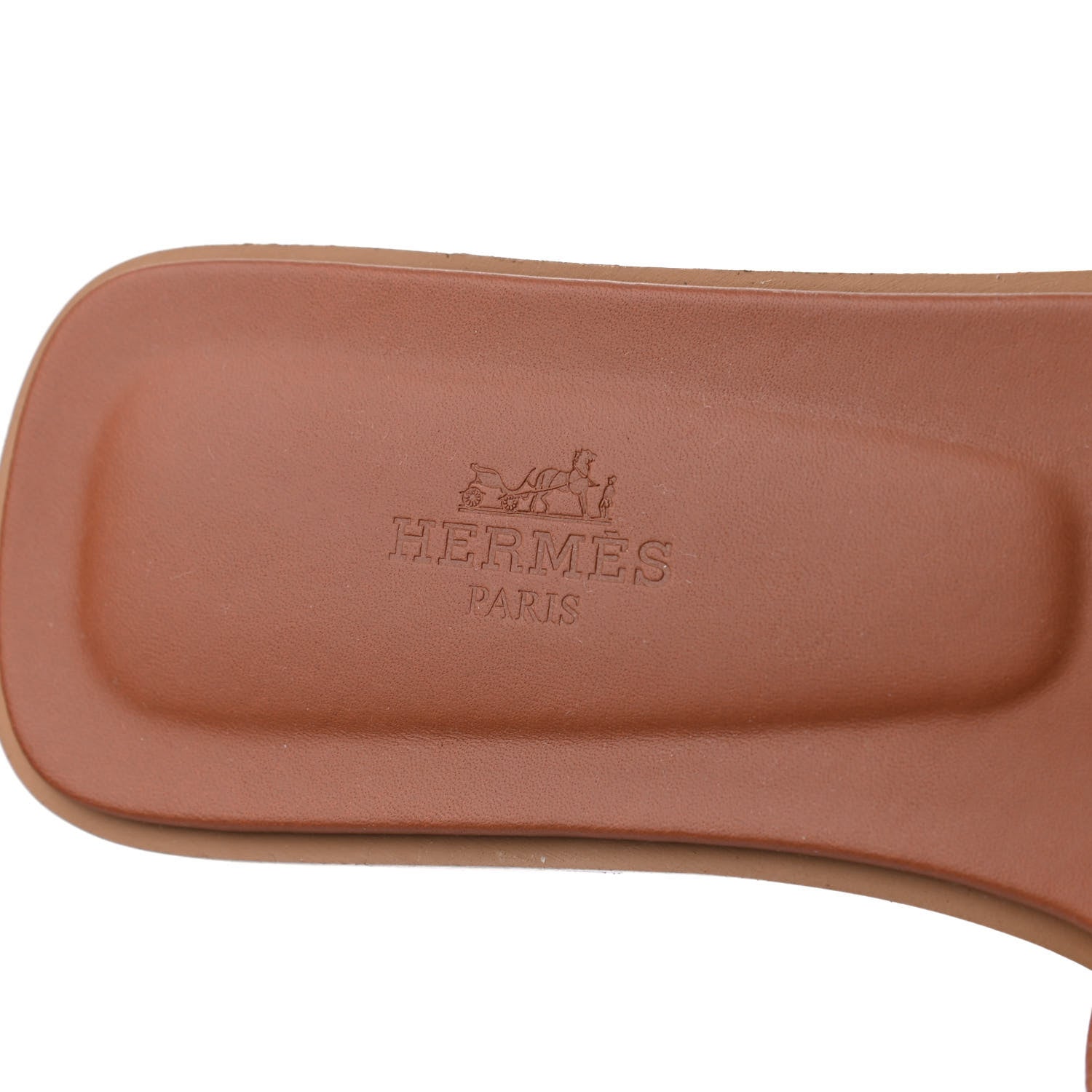 Hermes Box Calfskin Oran Sandals 38 Gold 6 of 15