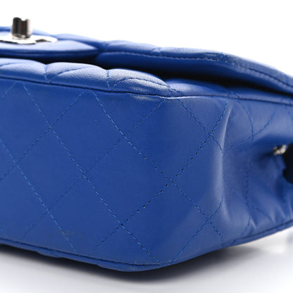 Chanel Lambskin Quilted Mini Rectangular Flap Royal Blue 10 of 11