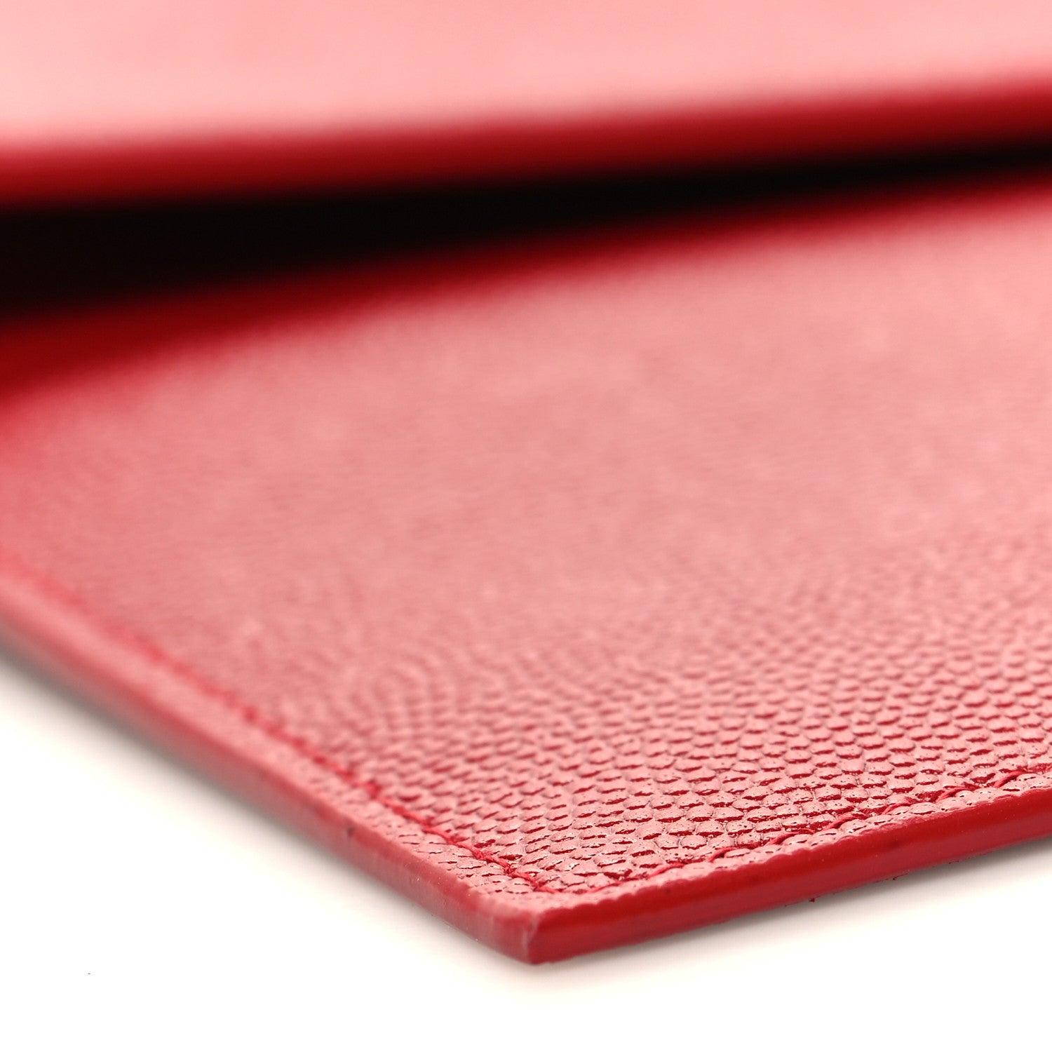Saint Laurent Grain De Poudre Uptown Pouch Red 9 of 11