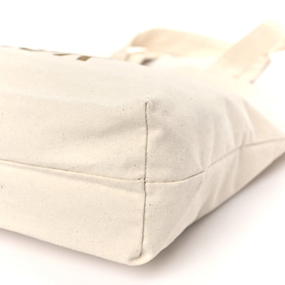 Christian Dior Canvas Print "We Are Dior" Tote Ivory Gold 8 of 8