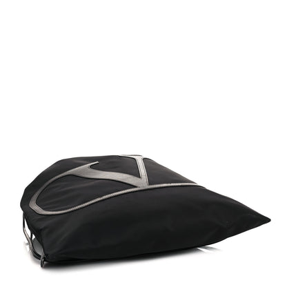 Valentino Garavani Nylon VLogo Drawstring Backpack Black 3 of 12