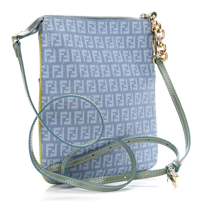Fendi Zucchino Patent Small Forever Crossbody Celeste Grigio Lunai Multicolor 3 of 17