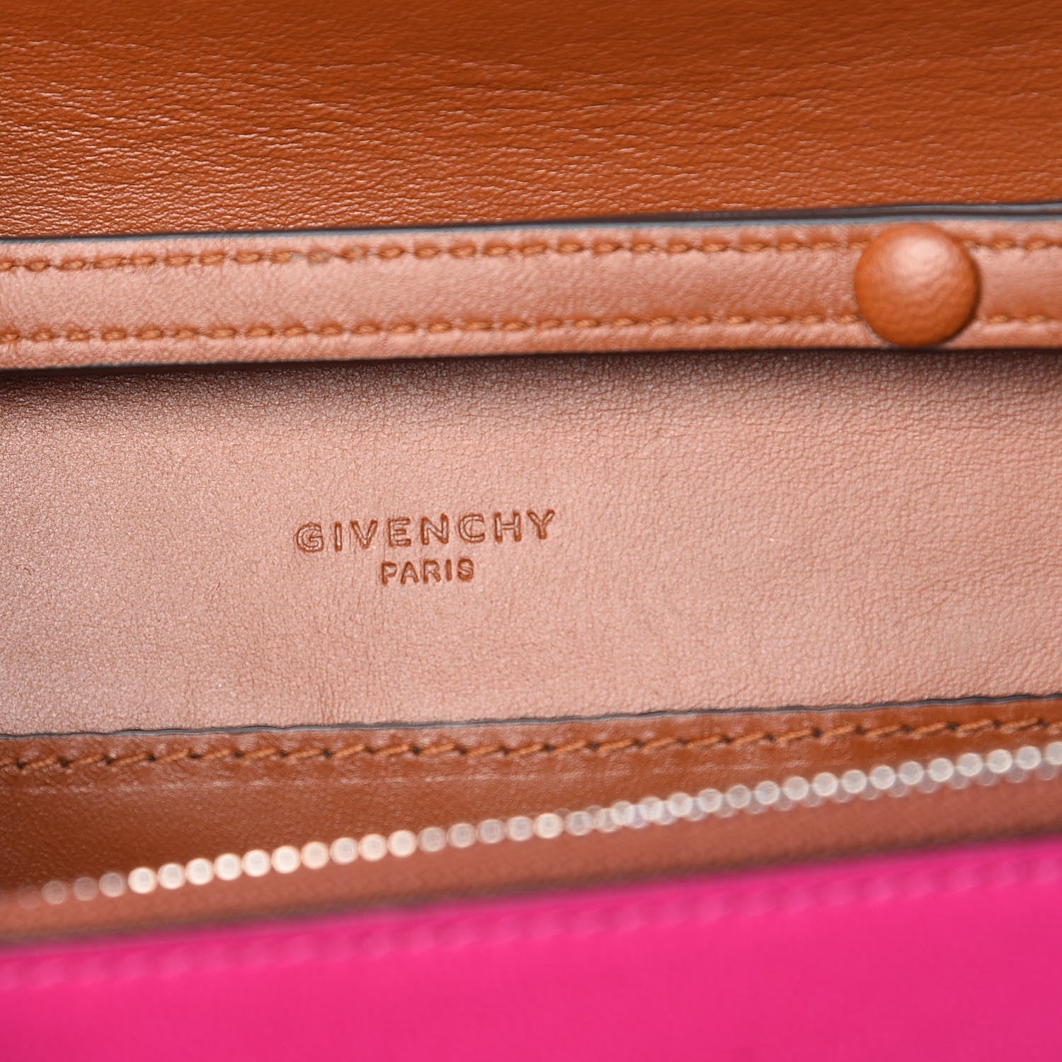 Givenchy Lambskin Emblem Chain Wallet Cyclamen 6 of 10