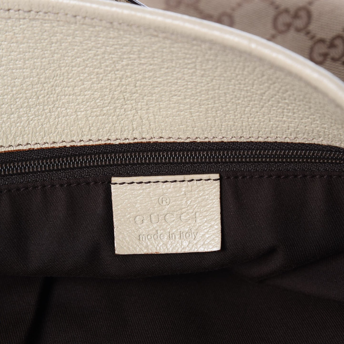 Monogram Large Eclipse Tote Beige White