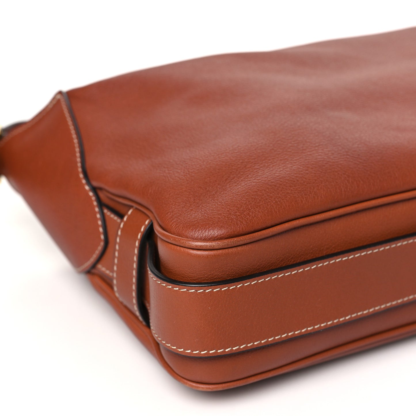 Supple Calfskin Medium Romy Shoulder Bag Tan