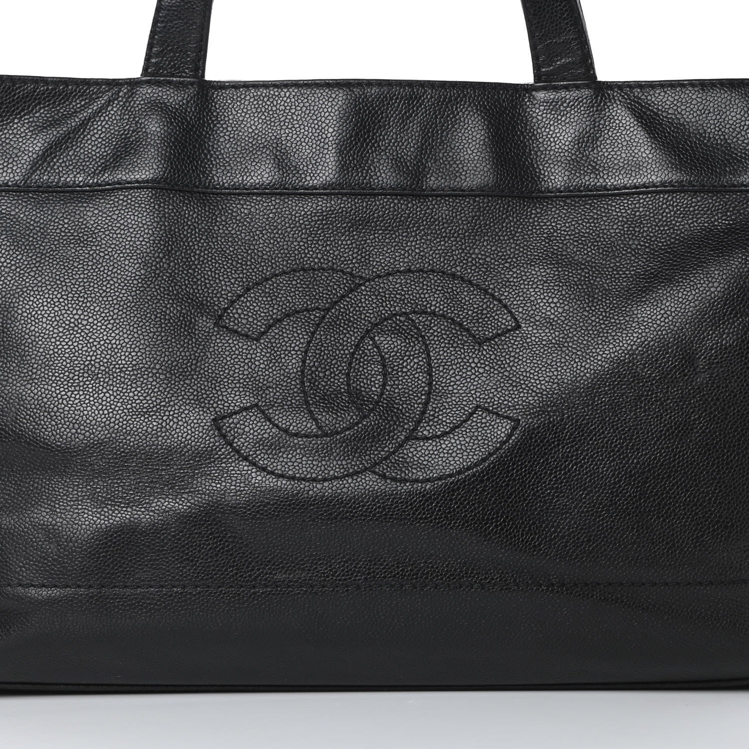Chanel Caviar CC Tote Black 8 of 16