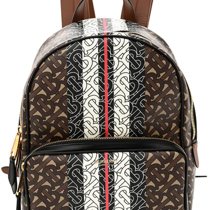 Burberry E-Canvas Monogram Stripe TB Backpack Bridle Brown 7 of 10