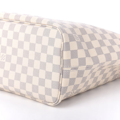 Louis Vuitton Damier Azur Neo Neverfull MM Rose Ballerine 7 of 12