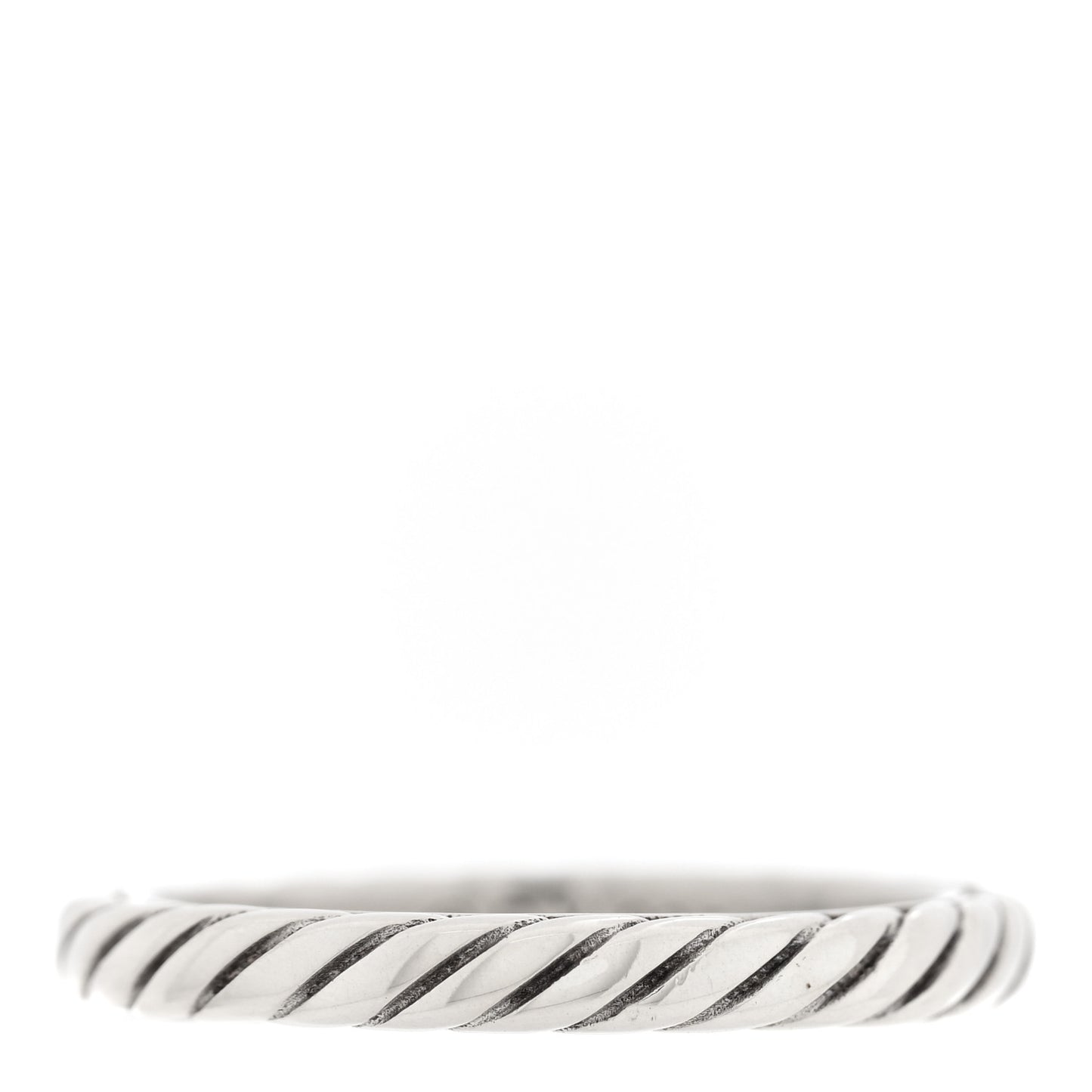 Sterling Silver Cable Classics Band Ring 52 6