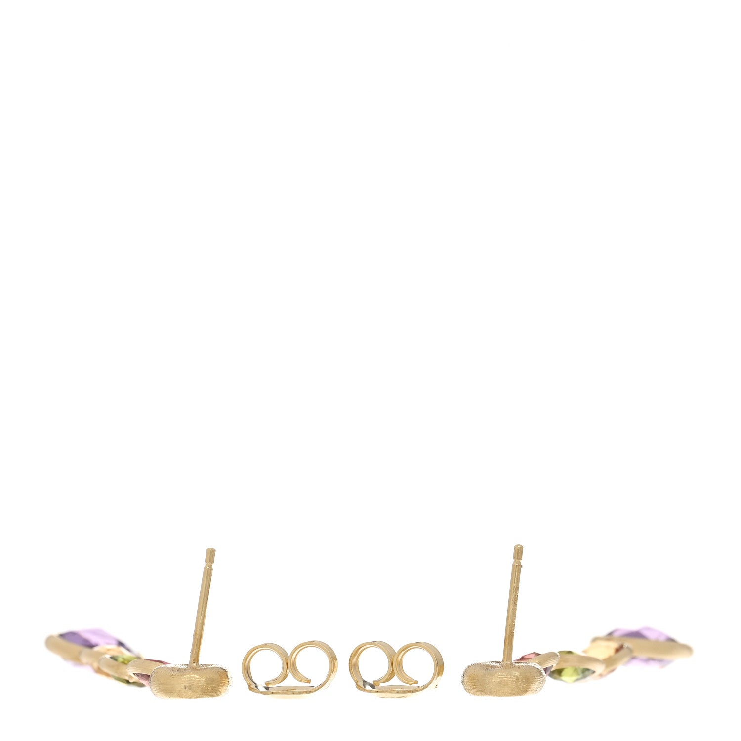 Marco Bicego 18K Yellow Gold Multi Gemstone Jaipur Color Drop Earrings 3 of 4
