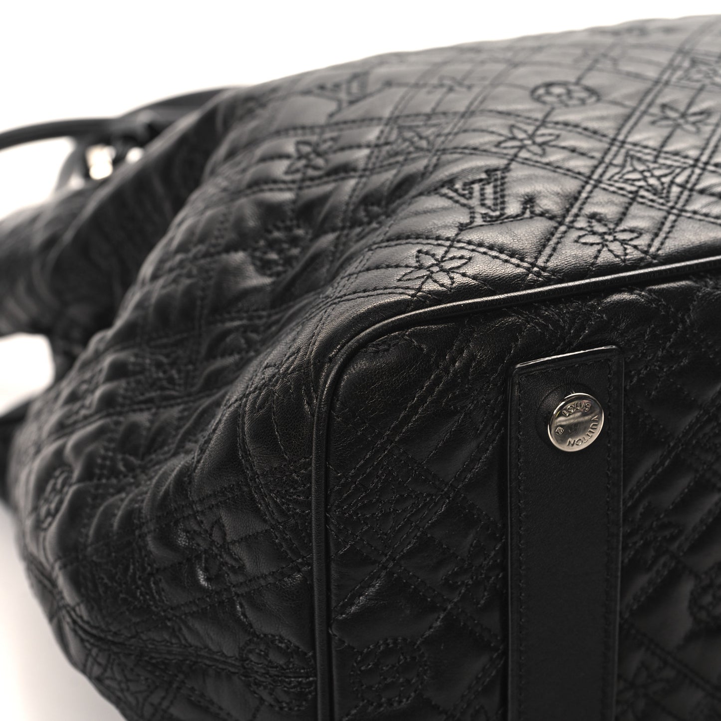 Monogram Lambskin Antheia Lilia GM Black