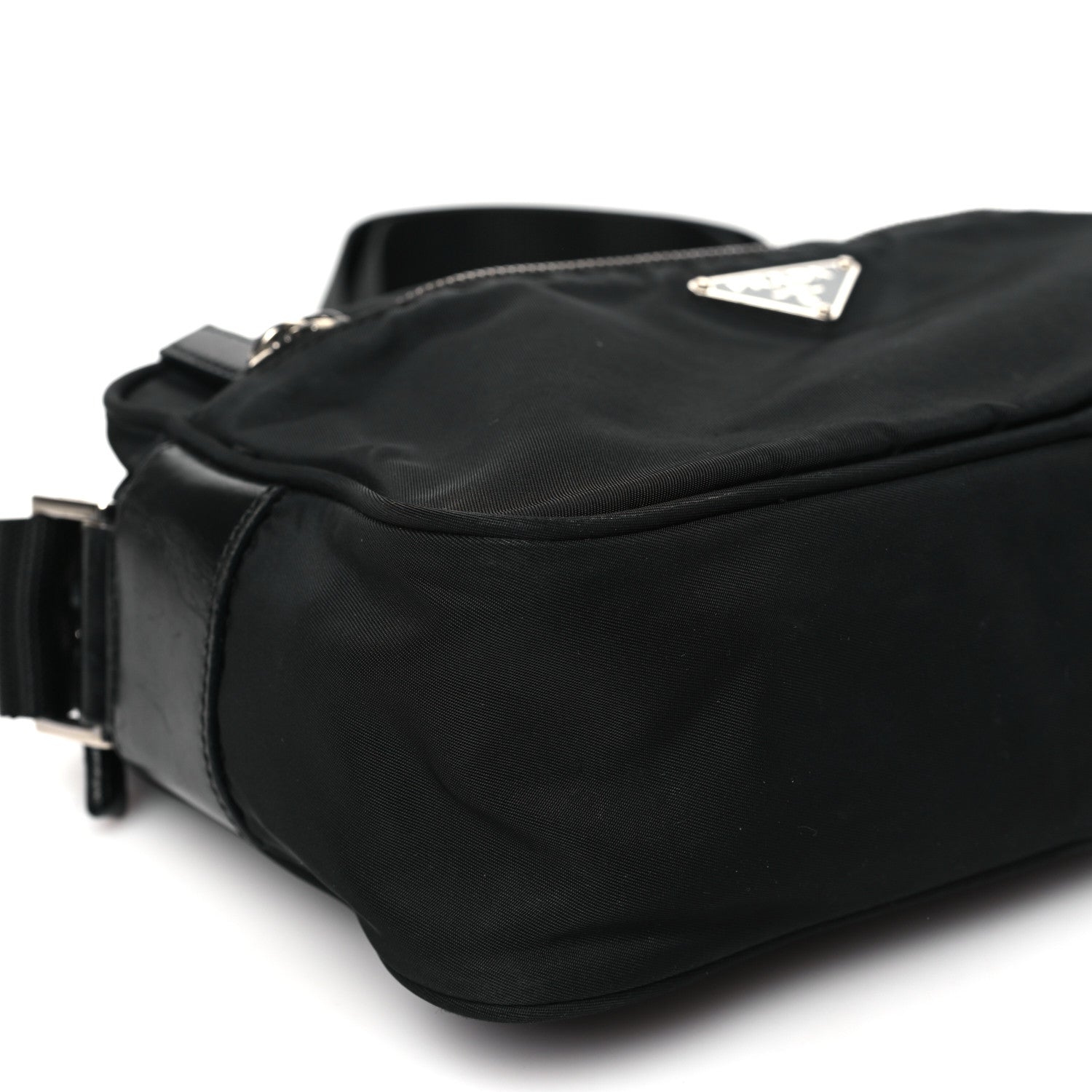 Prada Nylon Tessuto Messenger Bag Black 9 of 10