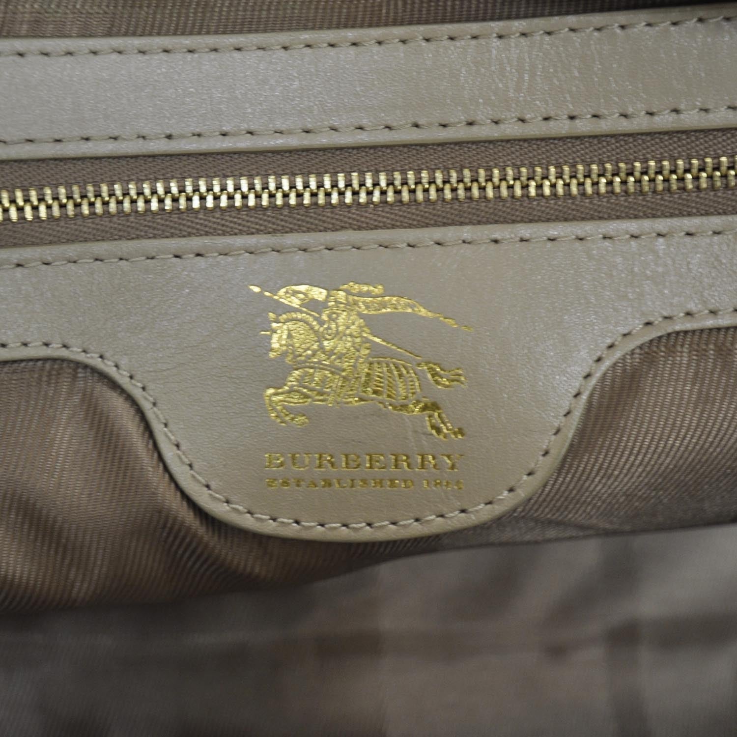 Burberry Leather Quilted Manor Tote 8 of 9