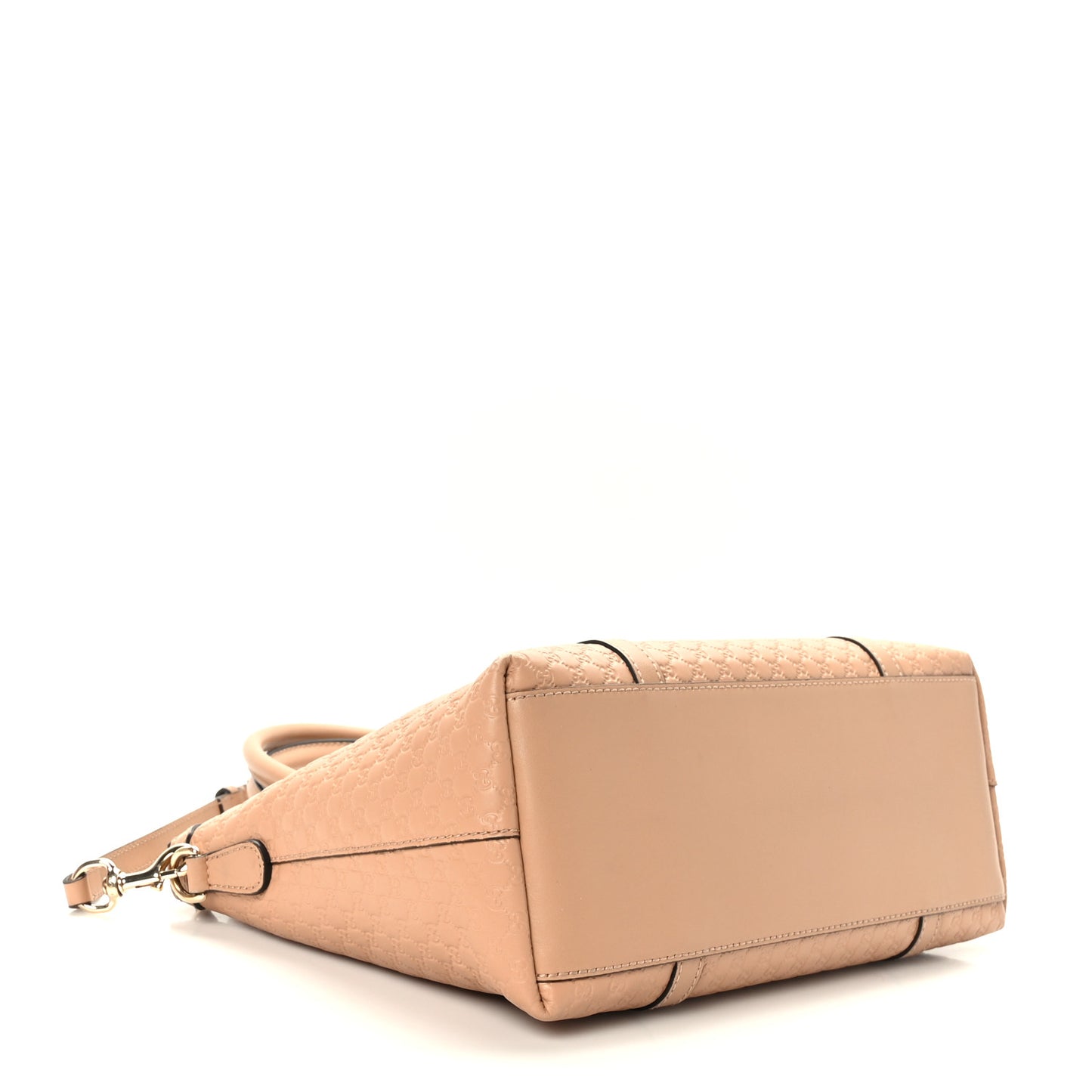 Soft Microguccissima Small Zippered Satchel Camelia