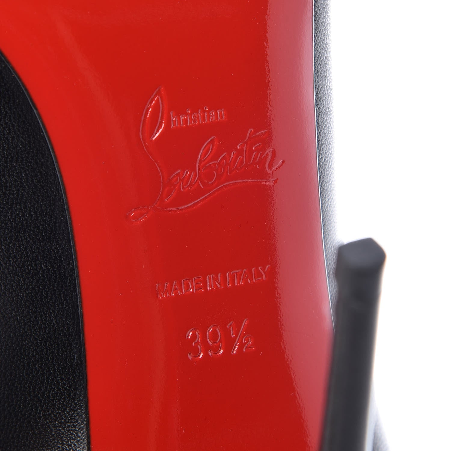 Christian Louboutin Shiny Nappa Decollete 554 100 Pumps 39.5 Black 7 of 8