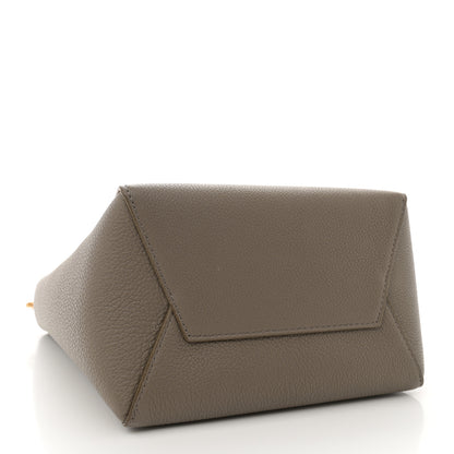 Celine Soft Grained Calfskin Small Sangle Bucket Bag Taupe 4 of 10