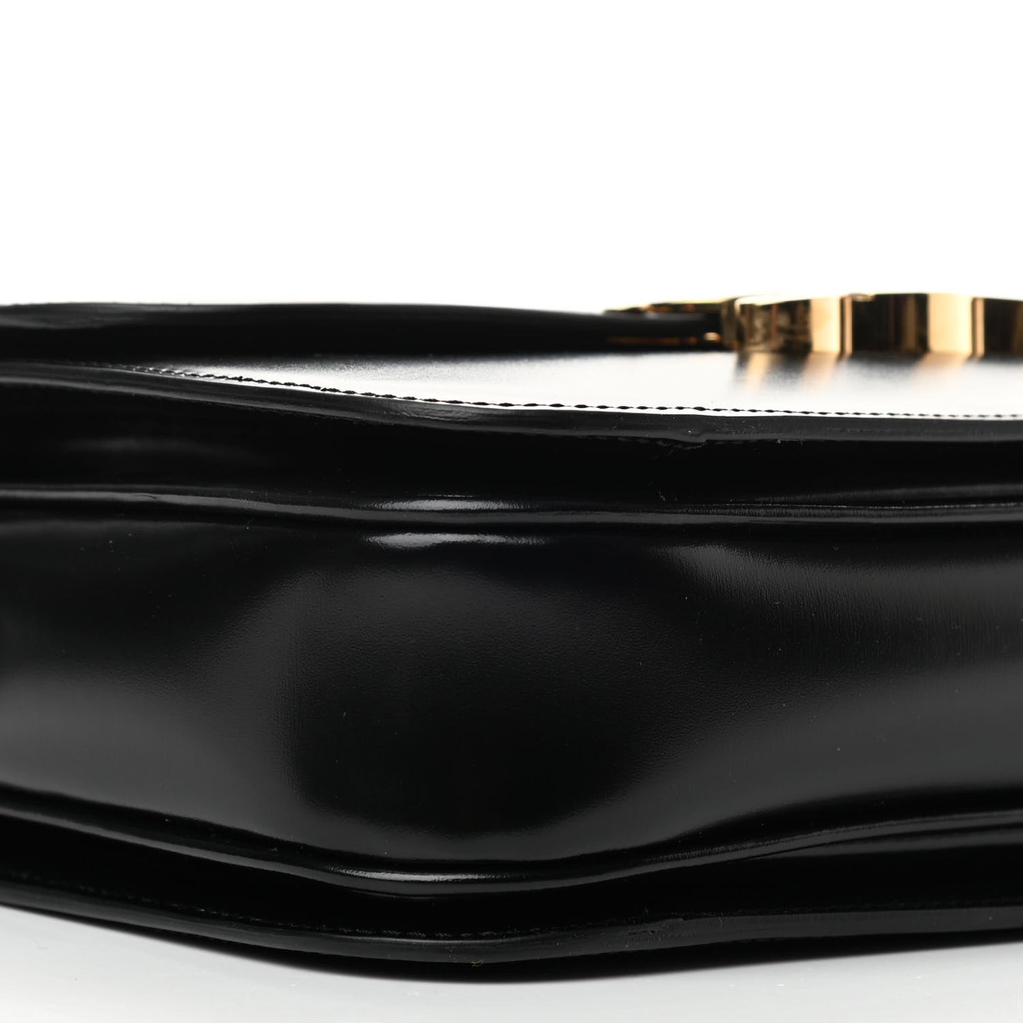 Shiny Calfskin Medium Triomphe Black