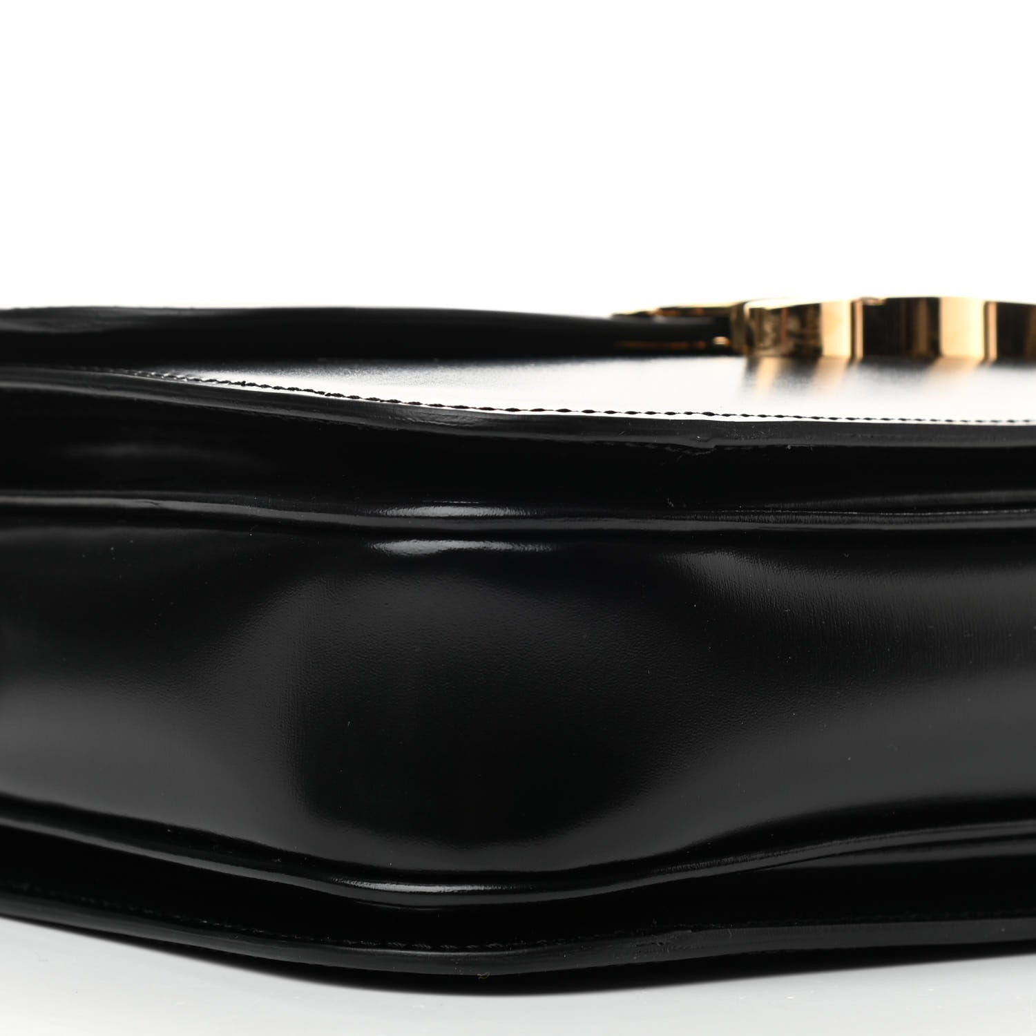 Celine Shiny Calfskin Medium Triomphe Black 9 of 11