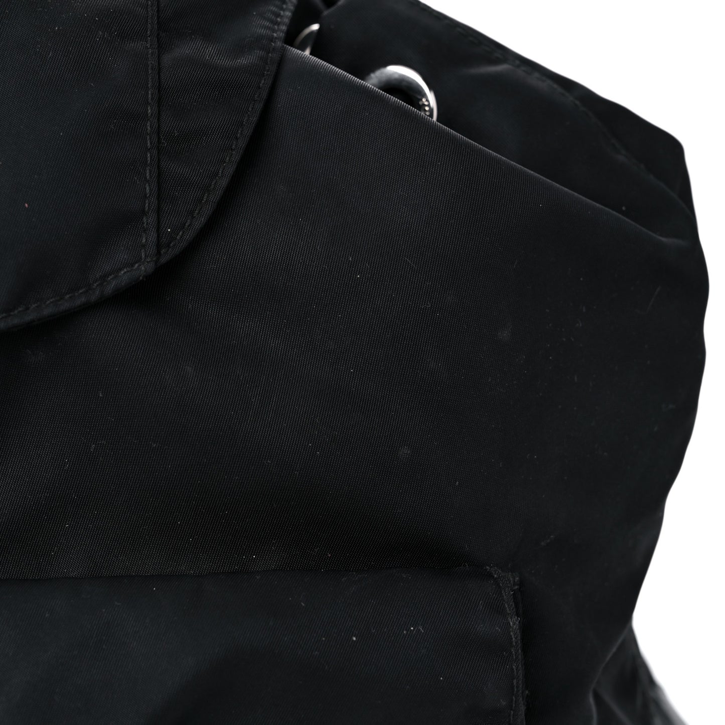 Tessuto Nylon Saffiano Medium Backpack Black