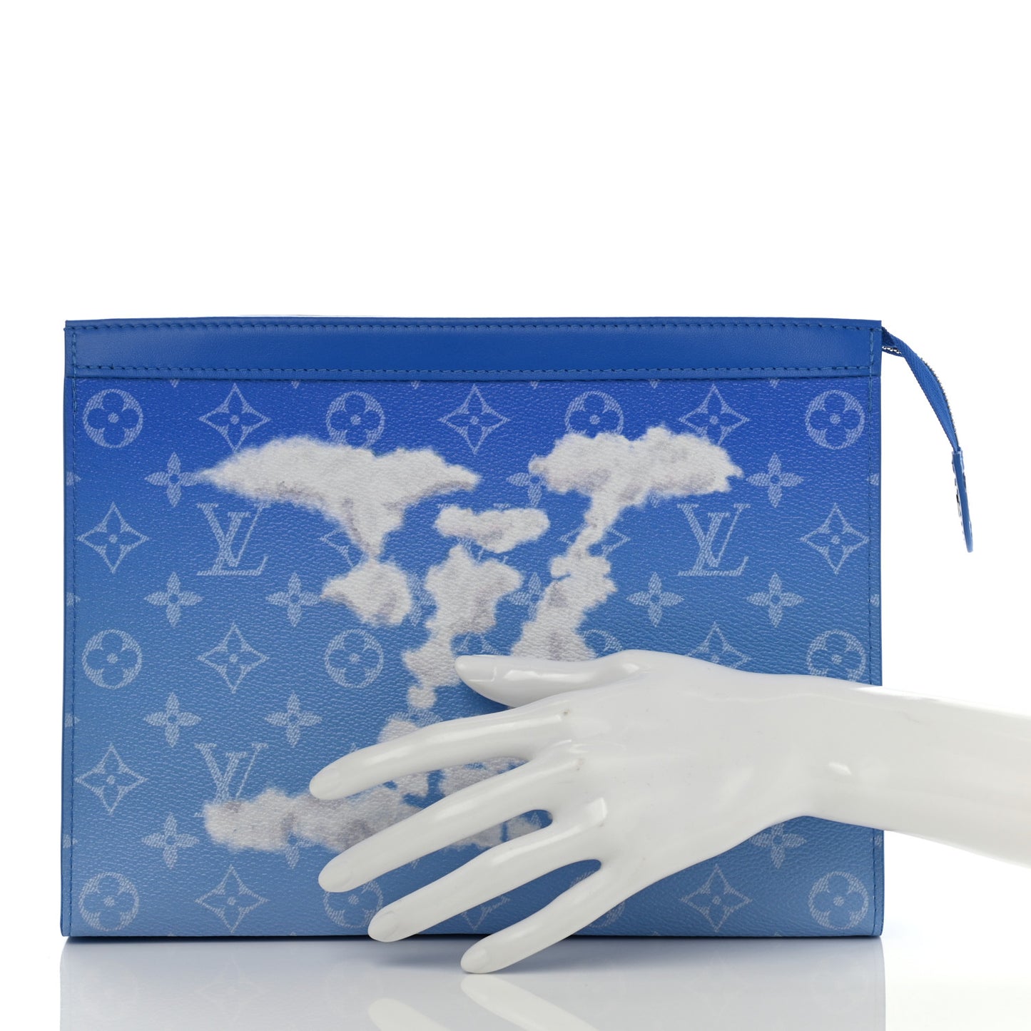 Monogram Clouds Pochette Voyage MM A4 Blue