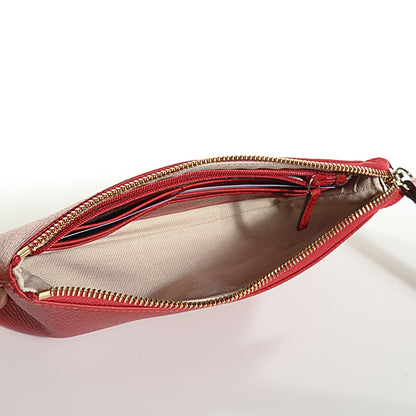 Gucci Dollar Calfskin Swing Wristlet Wallet Red 15 of 18