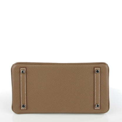 Hermes Taurillon Clemence Birkin 30 Etoupe 5 of 23