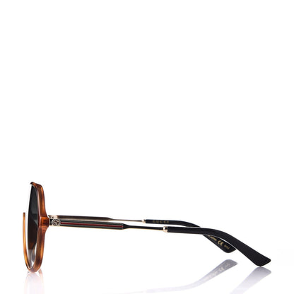 Gucci Shield Sunglasses GG0199S Tortoiseshell 3 of 8
