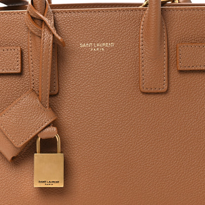 Saint Laurent Grained Calfskin Nano Supple Sac De Jour Cinnamon 8 of 10
