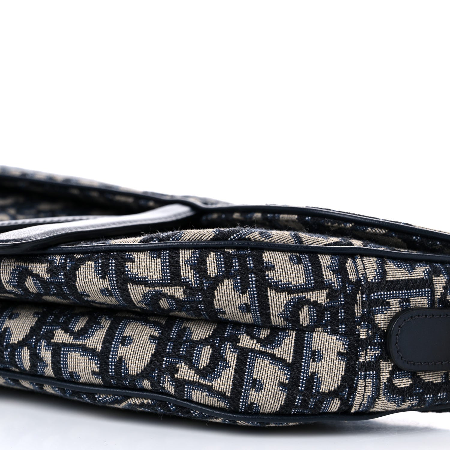 Christian Dior Oblique Saddle Bag Blue 9 of 11
