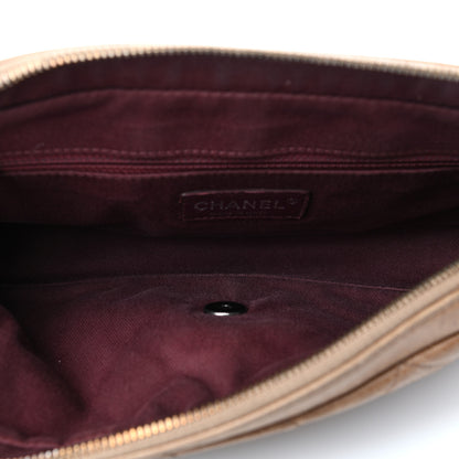 Chanel Glazed Calfskin Quilted Medium Duo Color Flap Brown 5 of 10