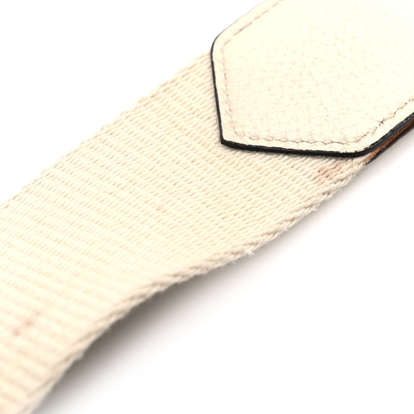 Calfskin Web Stripe Butterfly Small Totem Shoulder Bag White