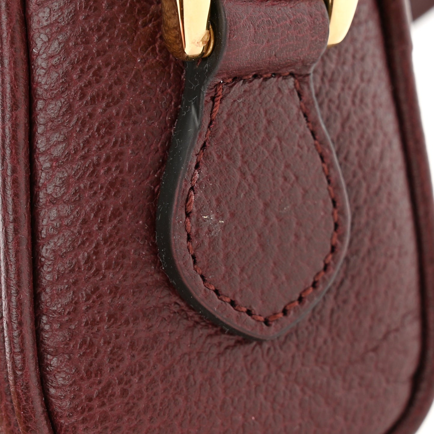 Calfskin Web Mini Ophidia Shoulder Bag Vintage Bordeaux