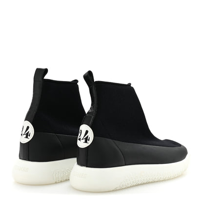 Hermes Mesh Calfskin 24 Sneakers 36 Black White 5 of 10