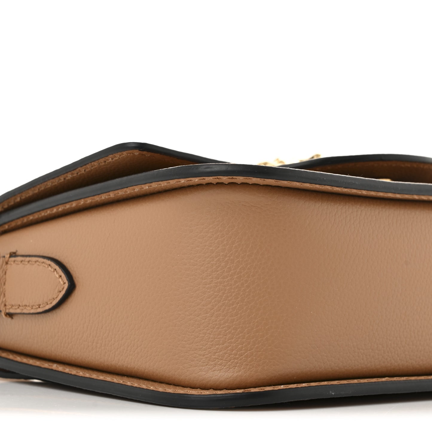 Grained Calfskin La Medusa Flap Shoulder Bag Brown