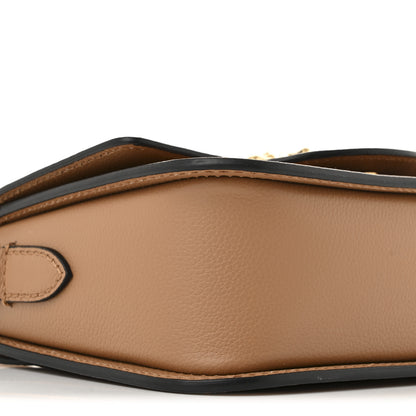 Versace Grained Calfskin La Medusa Flap Shoulder Bag Brown 8 of 10