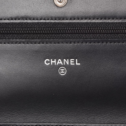 Chanel Caviar Timeless CC Wallet On Chain WOC Black 6 of 9