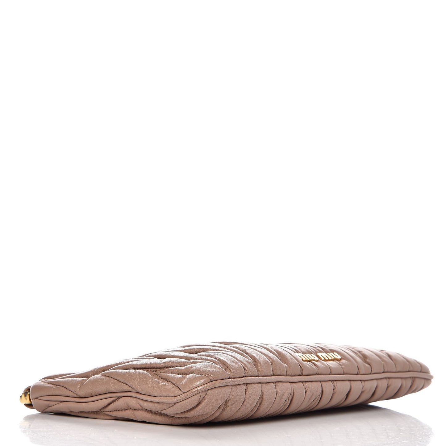 Nappa Matelasse Clutch Cammeo