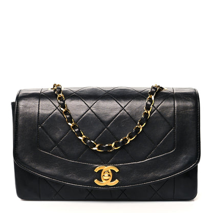 Chanel Lambskin Quilted Small Single Flap Black 1 of 8