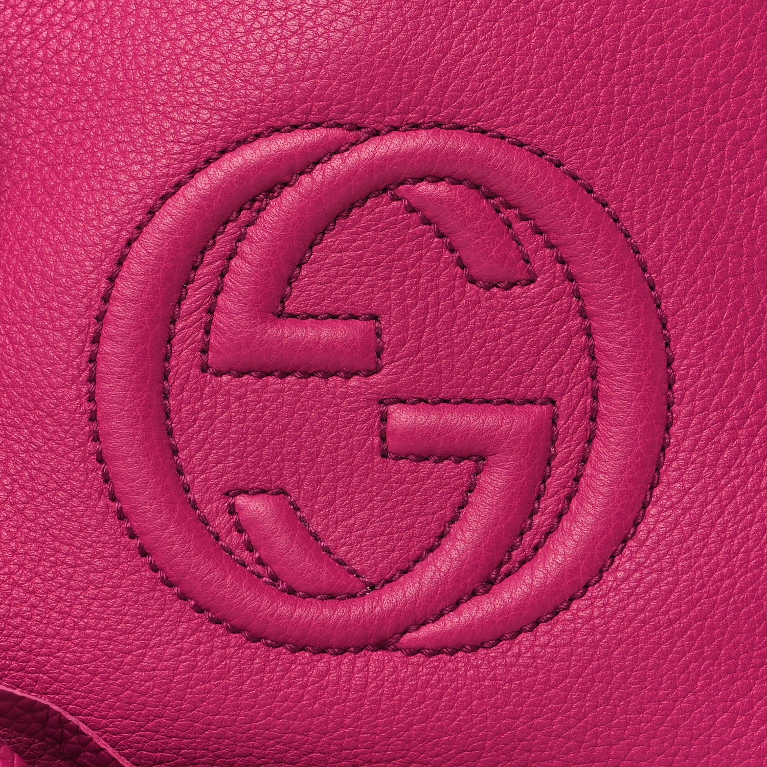 Gucci Cellarius Calfskin Small Soho Chain Shoulder Bag Bright Bouganville 8 of 10