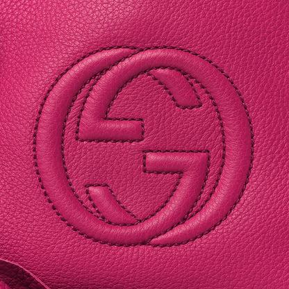 Gucci Cellarius Calfskin Small Soho Chain Shoulder Bag Bright Bouganville 8 of 10