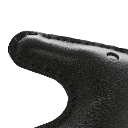 Hermes Milo Lambskin Grigri Rodeo Horse Bag Charm MM So Black 4 of 5