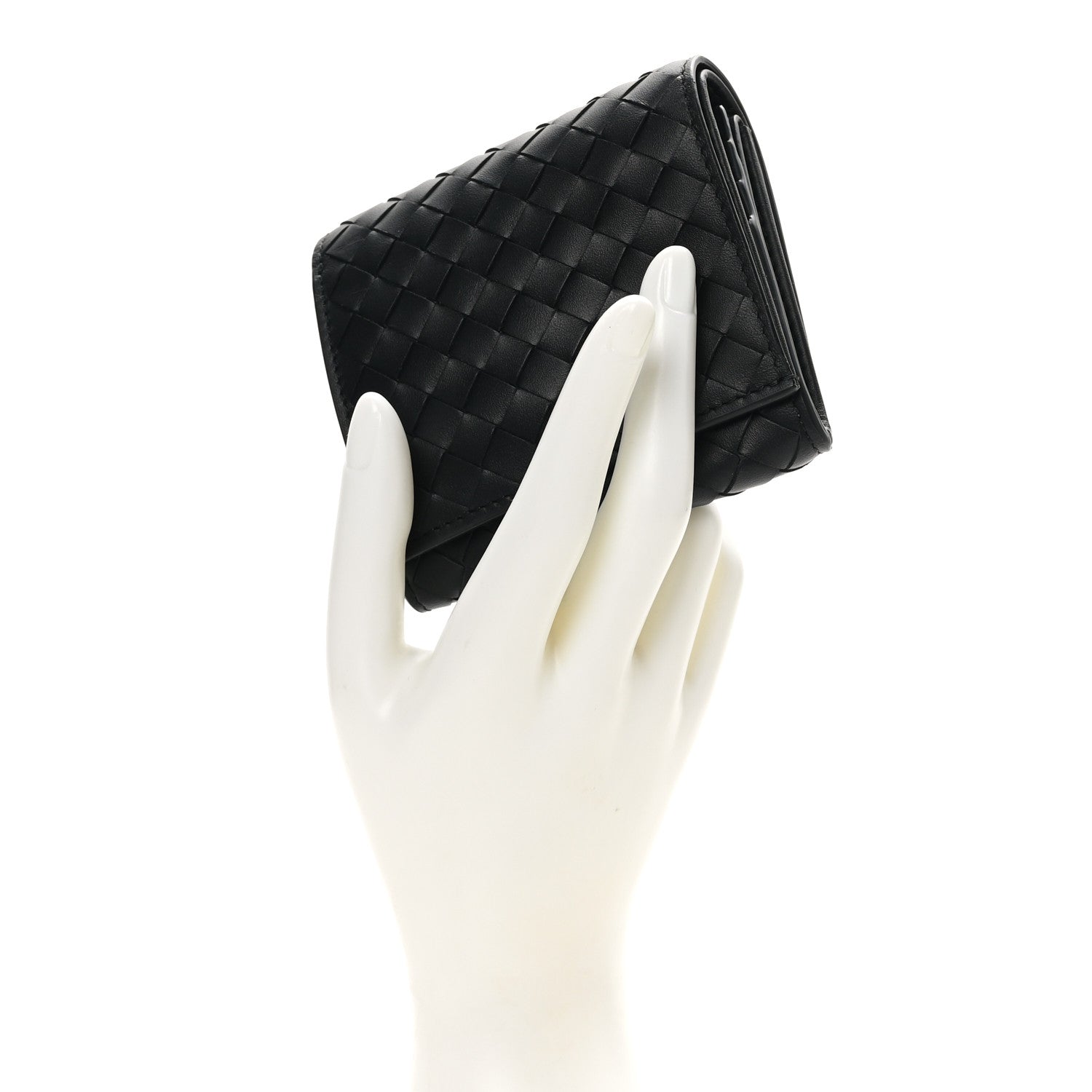 Bottega Veneta Nappa Intrecciato Bi-Fold Wallet Black 2 of 8