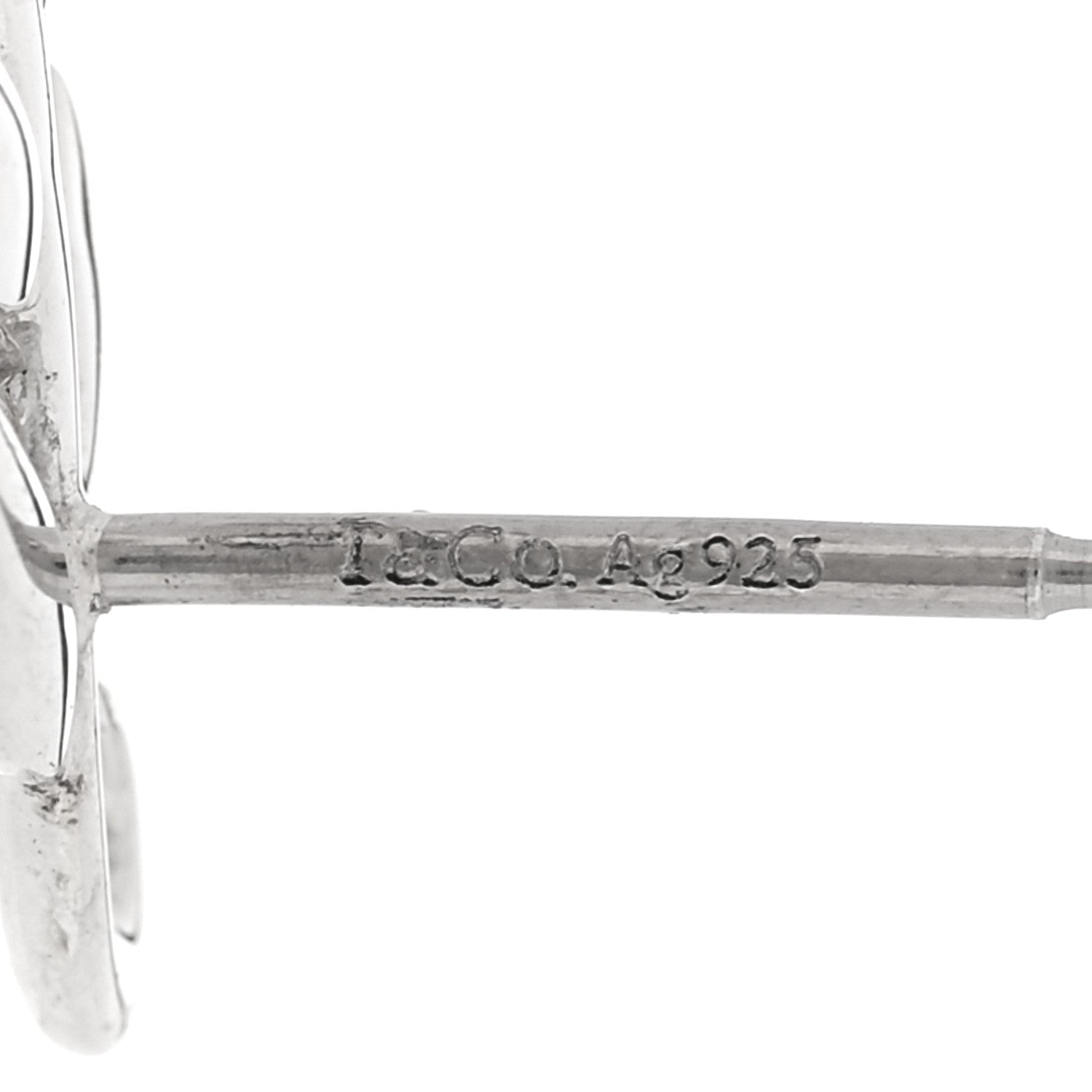 Tiffany Sterling Silver Paloma Picasso Olive Leaf Climber Earrings 4 of 4